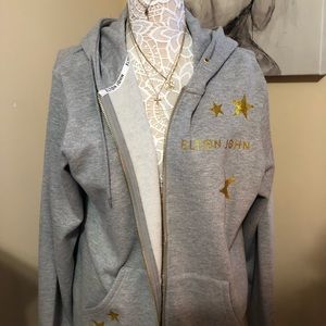 Elton John  Hoodie Farewell Yellow Brick Road 2019…. With Gold Sequins New!Large